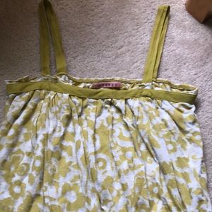 Flowered tank top mini dress